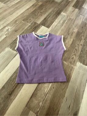 UNIF Lavender Tank Top with White Trim